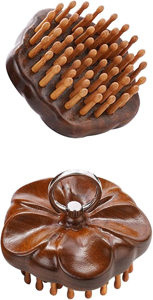 Wooden Scalp Massager for Hair Growth Support, Bamboo Scalp Massager Brush for Head Relaxation, S... | Amazon (US)
