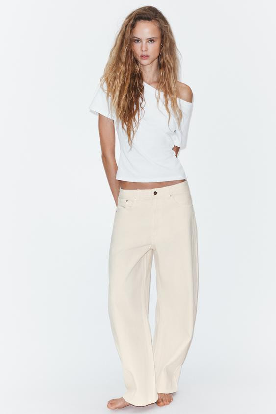 TRF MID-RISE BAGGY BALLOON JEANS | Zara US