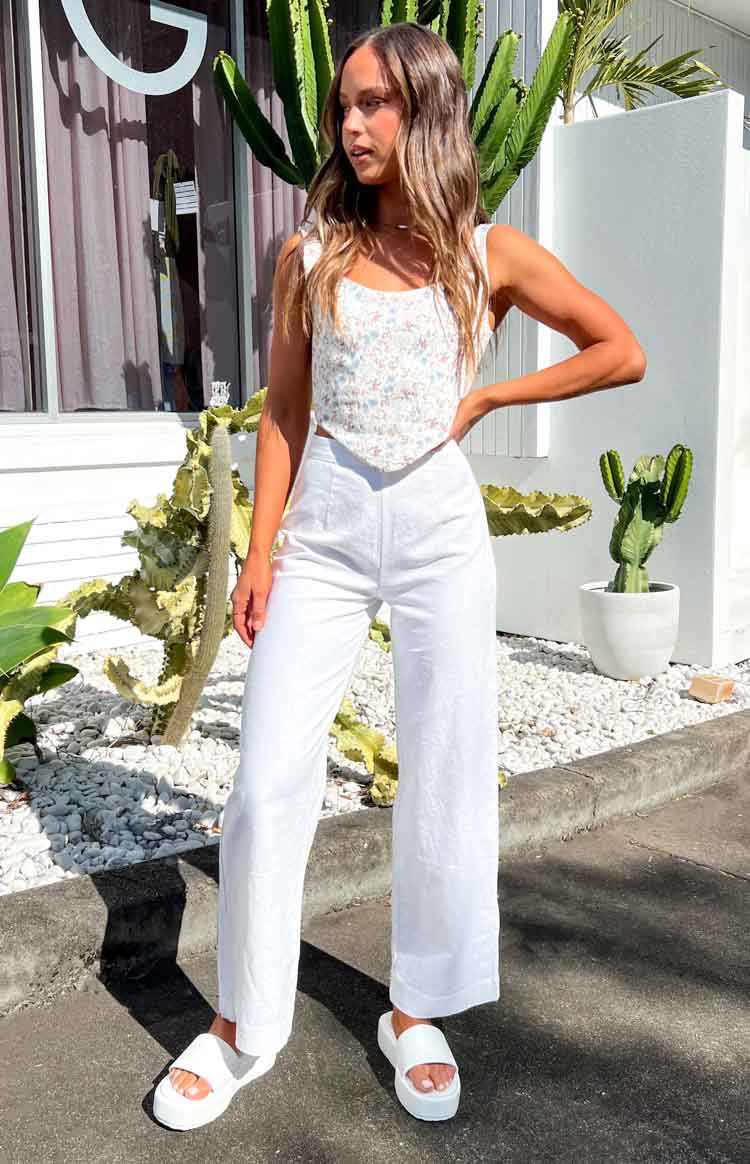 Julian Linen Pants White | Beginning Boutique (AU)