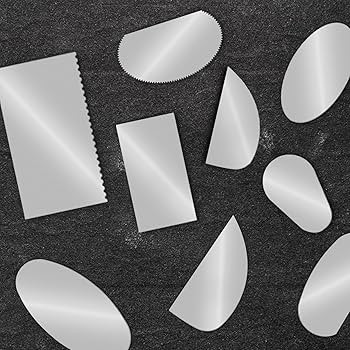 12 PCS Steel Pottery Tools Ribs Stainless Steel Serrated Scraper Cutter Clay Scraper Scraper Craf... | Amazon (US)