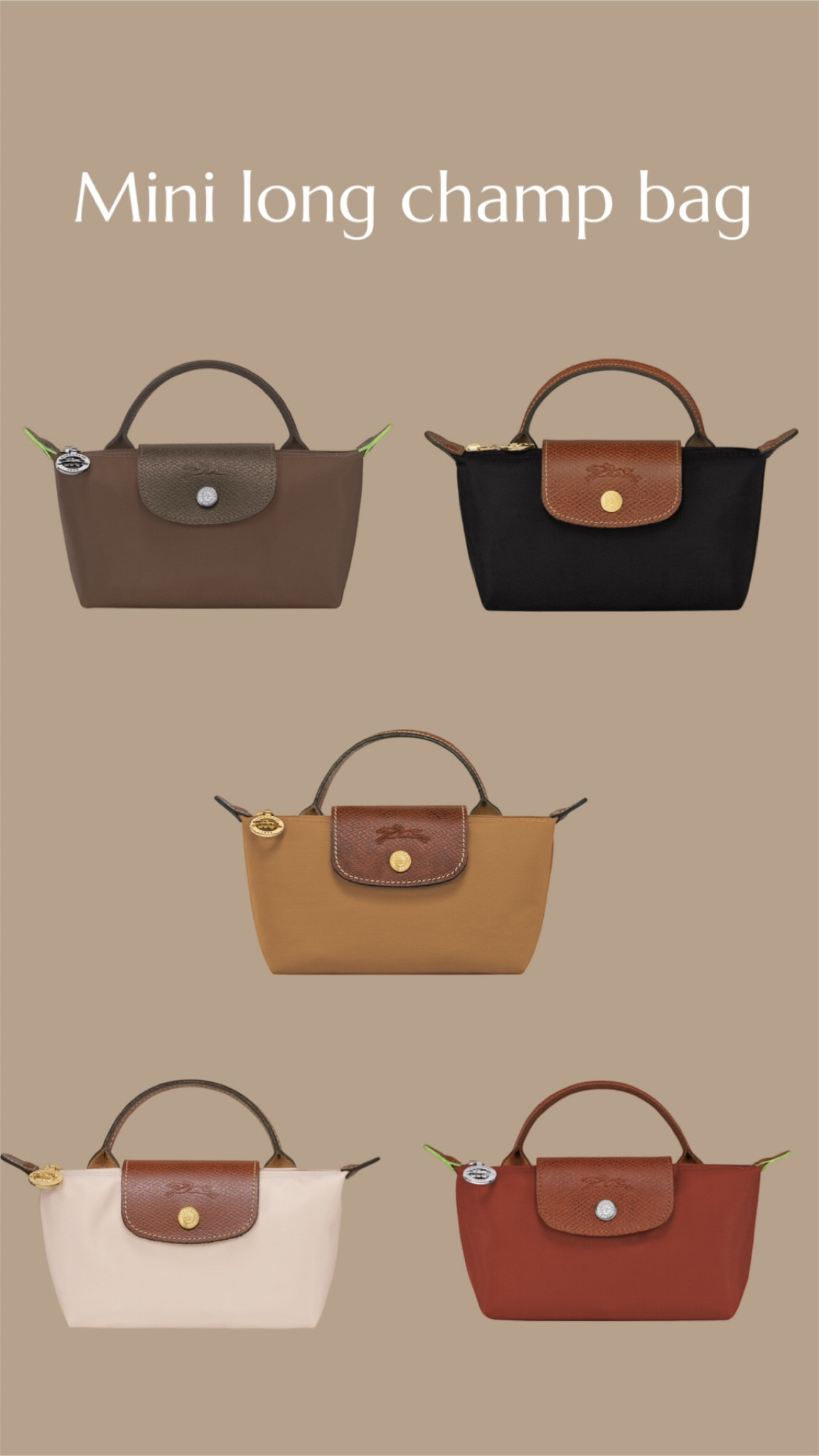 Trendy Long champ mini hand bag