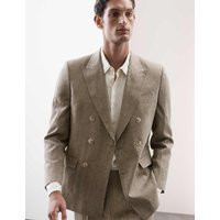 Autograph Men's Tailored Fit Italian Performance Linen Blend Pinstripe Suit Jacket - 44REG - Mole, Mole | Marks & Spencer (UK)