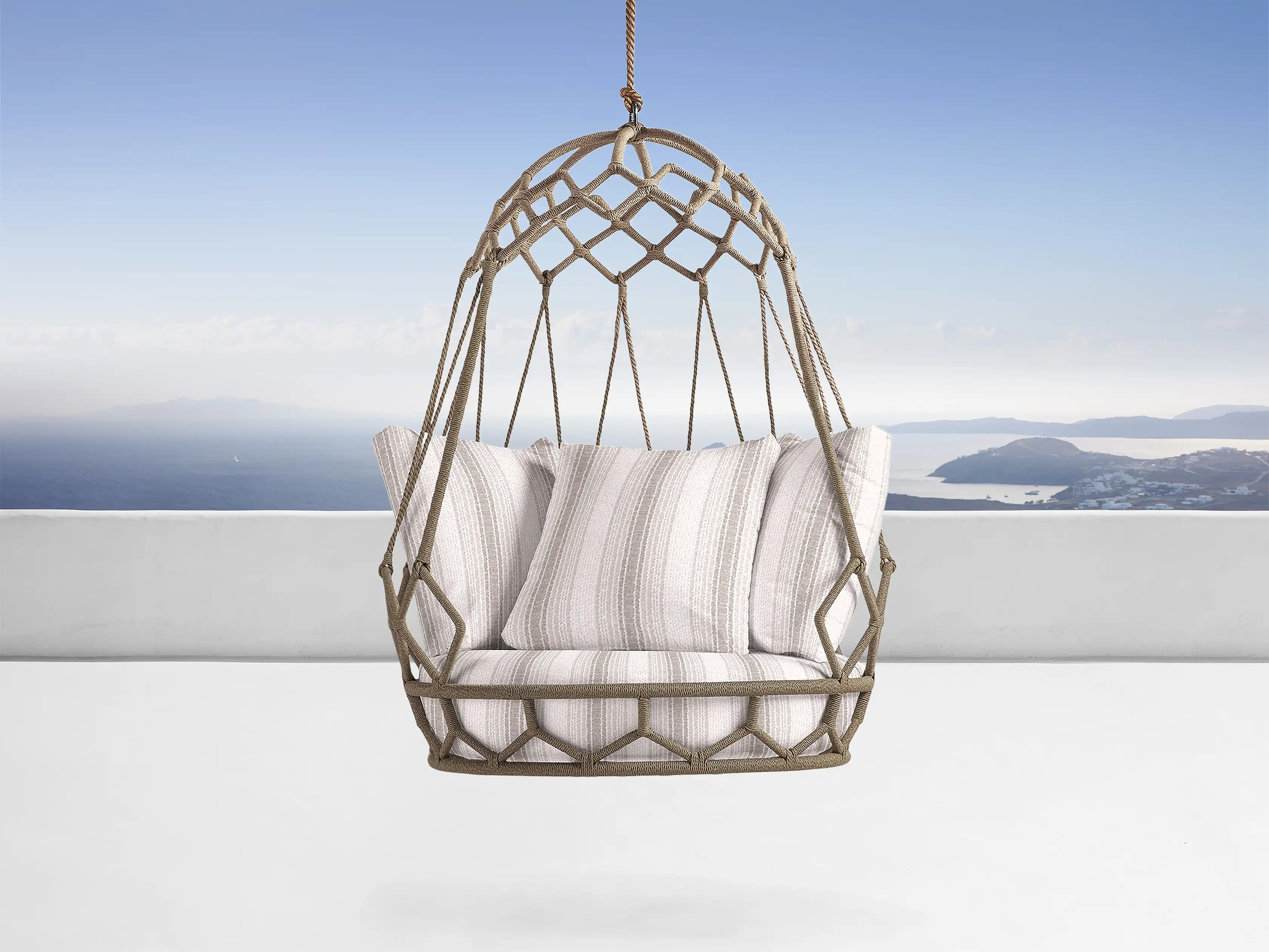 Marina Outdoor Hanging Chair with Rope | Arhaus