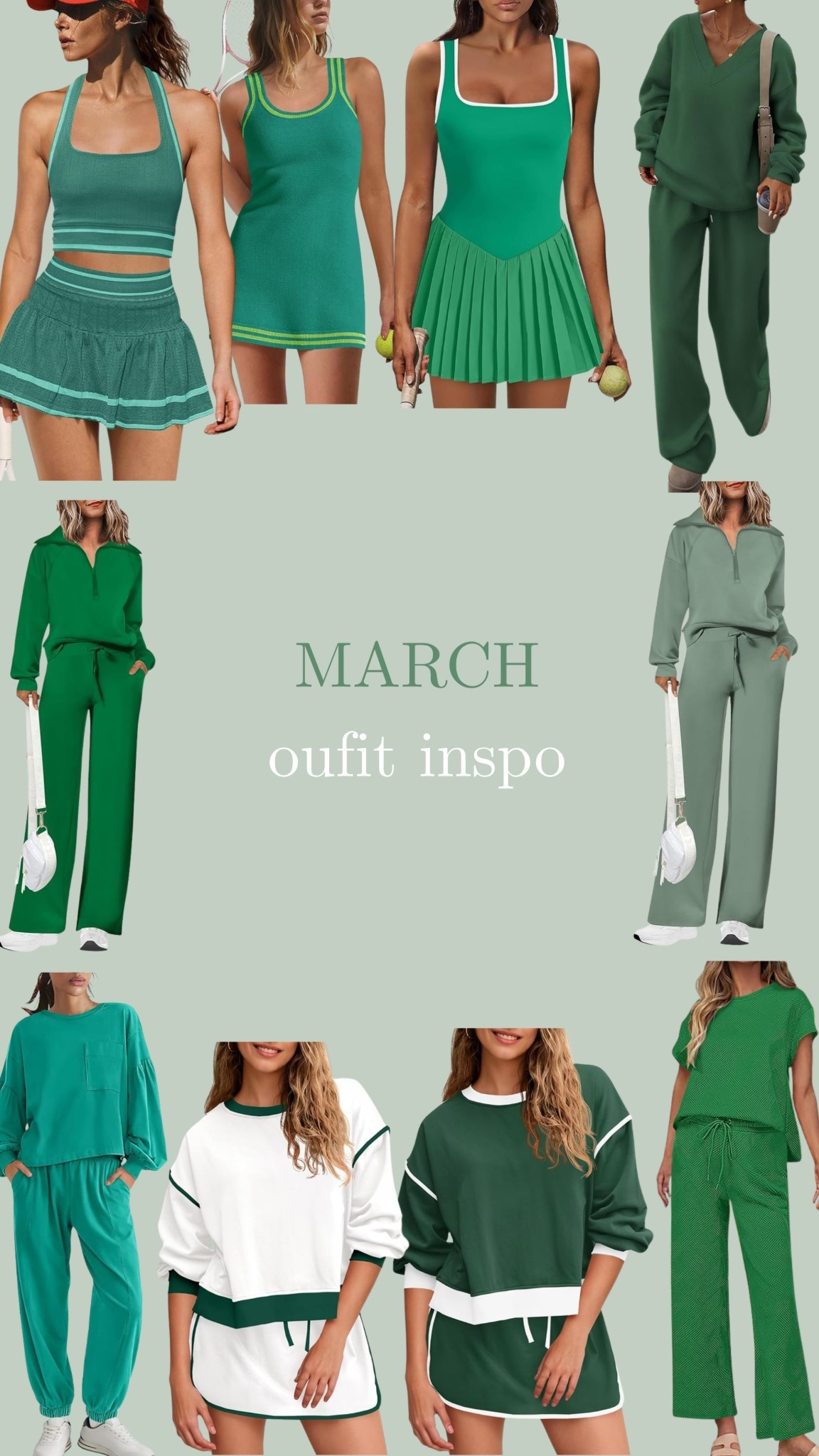 March outfit inspo 💚✨🍀  #LTKmarch #LTKgreen #LTKootd #LTKspringfits #LTKeveryday #LTKathleticwear

#LTKPetite #LTKmomlife #LTKSeasonal
