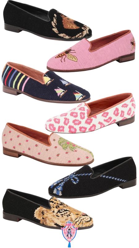 Needlepoint shoes - statement pieces - flats - loafers - women’s shoes 

#LTKstyletip #LTKFind #LTKshoecrush