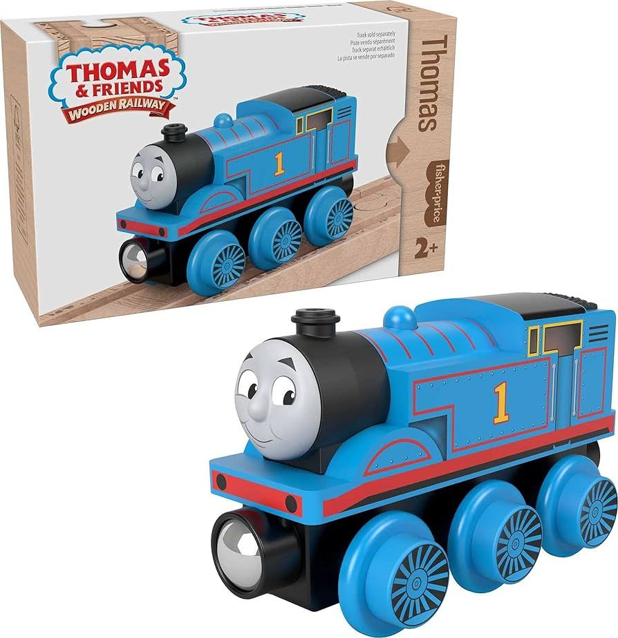 Thomas & Friends Wooden Railway Toy Train Thomas Push-Along Wood Engine for Toddlers & Preschool ... | Amazon (US)