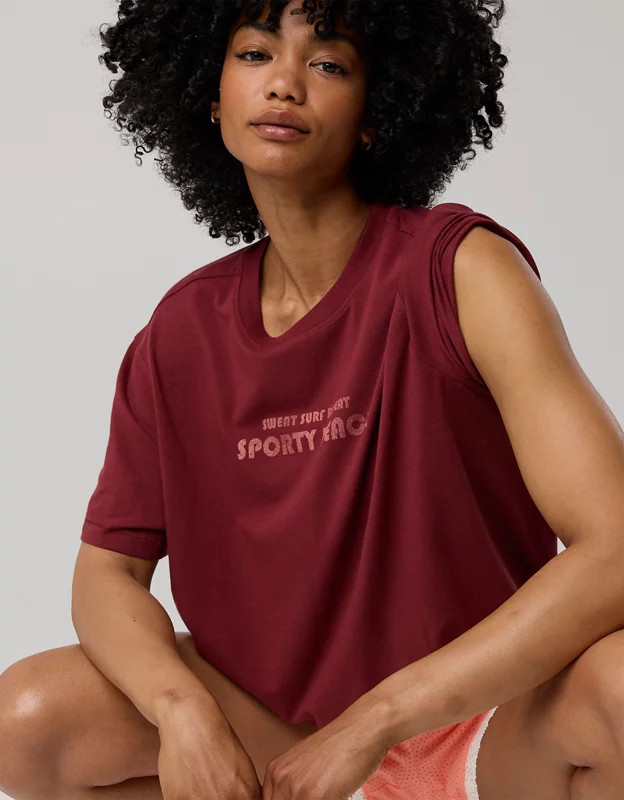 OFFLINE By Aerie Let's Stretch Oversized T-Shirt | Aerie