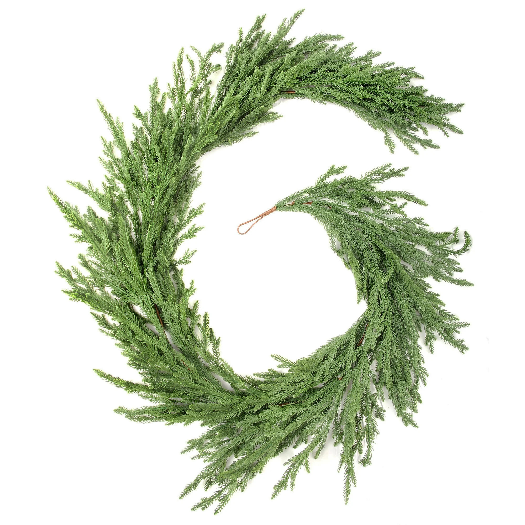 Nafresh 6ft Real Touch Norfolk Pine Garland, 72" Realistic Faux Christmas Garland for Fireplace T... | Walmart (US)