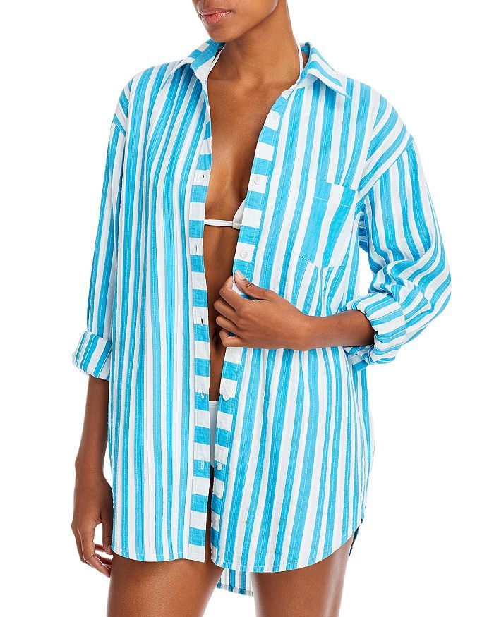 The Oxford Striped Tunic Swim Cover-Up | Bloomingdale's (US)