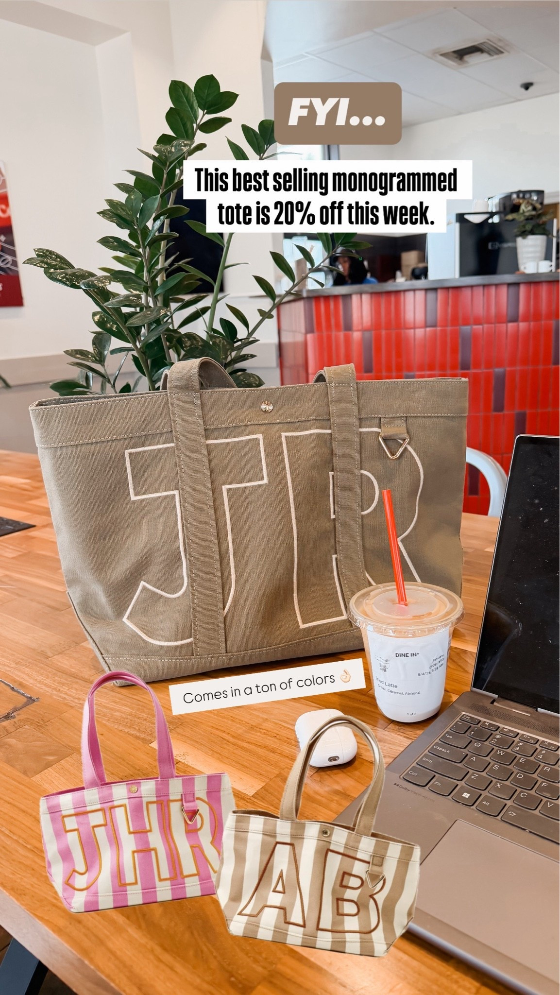 My everyday monogrammed tote bag is 20% off right now. Great quality and comes in several colors and 4 sizes. 👌🏻

Fall bag, back to school, fall outfits, mom life essentials

#LTKdayinmylife #LTKmomlife #LTKSaleAlert