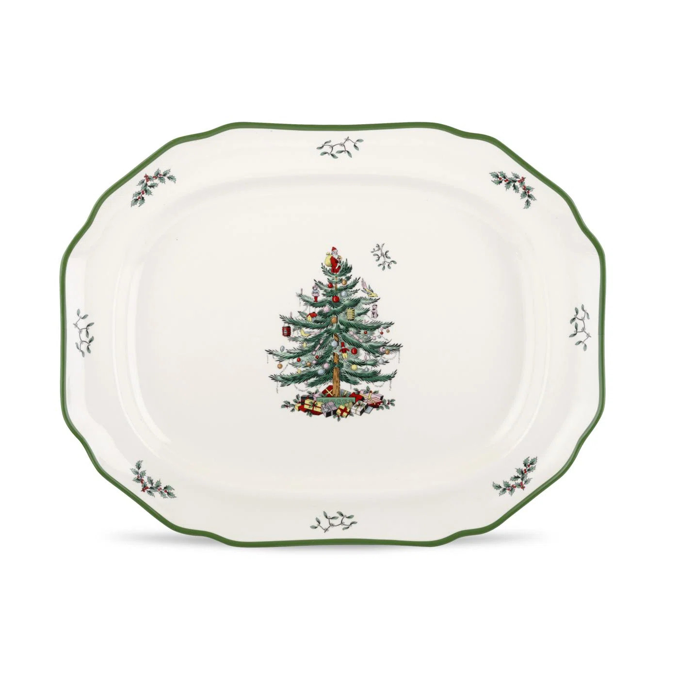 Spode Christmas Tree Sculpted Platter 19" | Wayfair North America