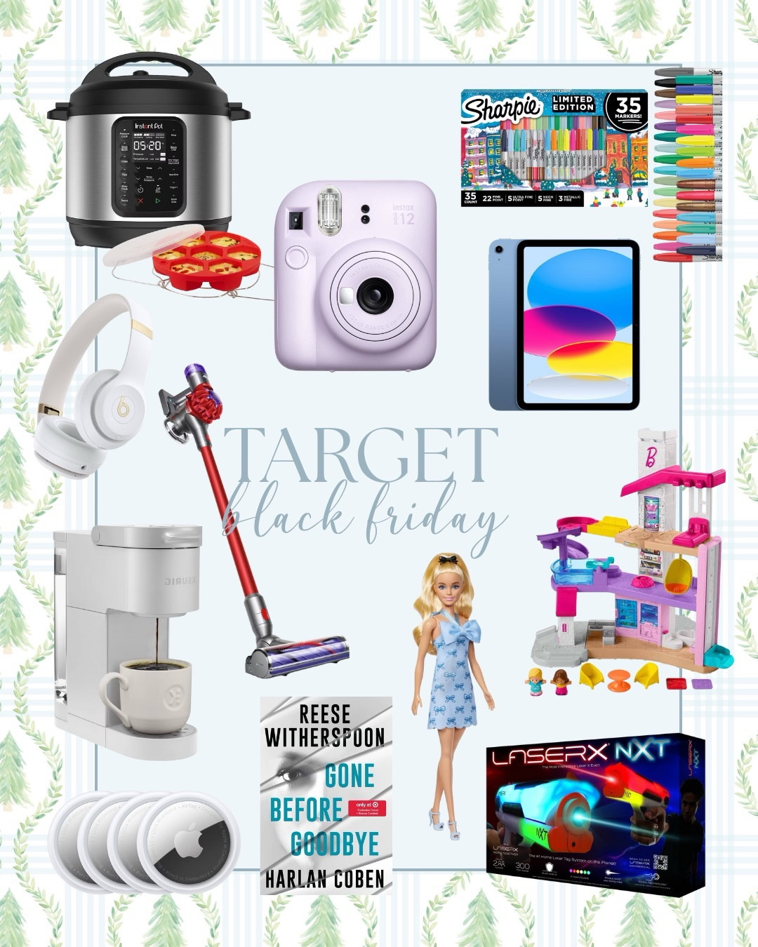 TARGET BLACK FRIDAY 🎯✨
Rounding up some of the best deals happening at Target this year — perfect for gifting, stocking up, or treating yourself while everything’s marked down! So many favorites for kids, coffee lovers, tech fans, homebodies, and everyone in between. 🤍🎁

From drones and LEGO sets to the cutest Instax camera, kitchen must-haves, Barbie toys, and big savings on tech like tablets, headphones, and game sets — this guide has something for every age and every budget. I also added my go-to household staples that are worth grabbing while they’re discounted (hello, fluffy towel set + my favorite coffee makers!).

Whether you’re knocking out your shopping list early or grabbing last-minute steals, these Black Friday finds are too good to miss. Tap to shop each item directly! 🛍️✨

Target Black Friday Gift Guide Holiday Deals Target Finds Deals You Need Target Sale Gifts For Everyone Holiday Shopping #LTKBlackFriday

#LTKHoliday #LTKSaleAlert #LTKCyberWeek #LTKKids #LTKMens #LTKGiftGuide