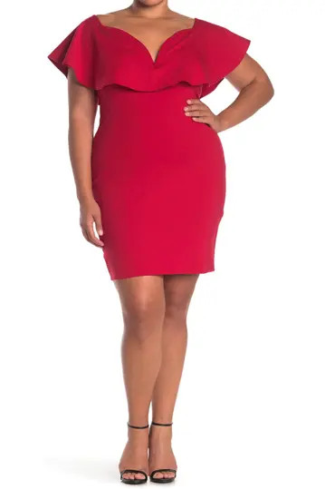 Ruffle Ponte Dress | Nordstrom Rack