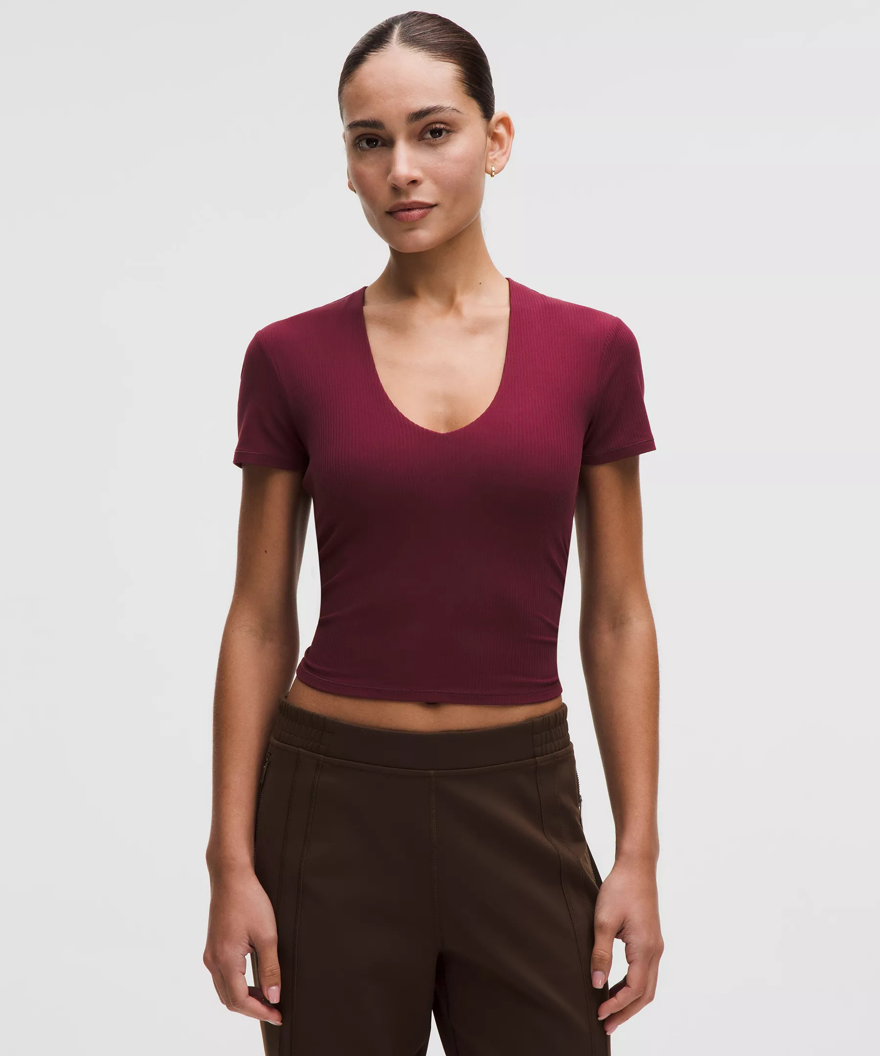 All It Takes Ribbed Nulu V-Neck T-Shirt | Lululemon (US)