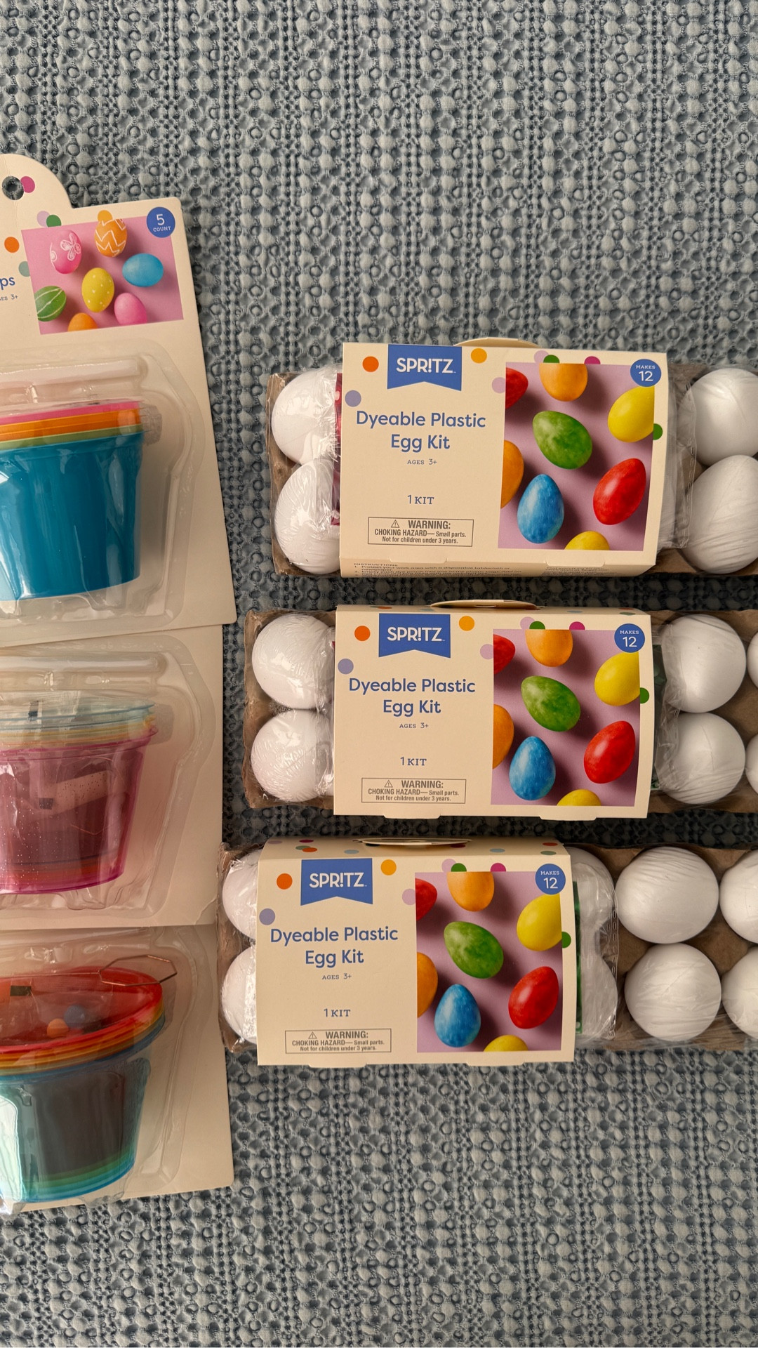 Finally got my hands on these plastic eggs for the kids to dye for Easter!! I couldn’t find them anywhere last year so when I saw them yesterday I grabbed them!! How easy to do, no hard boiled eggs for each kid, and let’s be honest, we’re not eating 3 dozen hard boiled eggs that quickly 😂

#LTKmomlife #LTKKids #LTKSeasonal