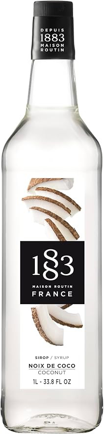 1883 Maison Routin Premium Coconut Syrup for Cocktails & Mocktails Glass 1L | Amazon (UK)