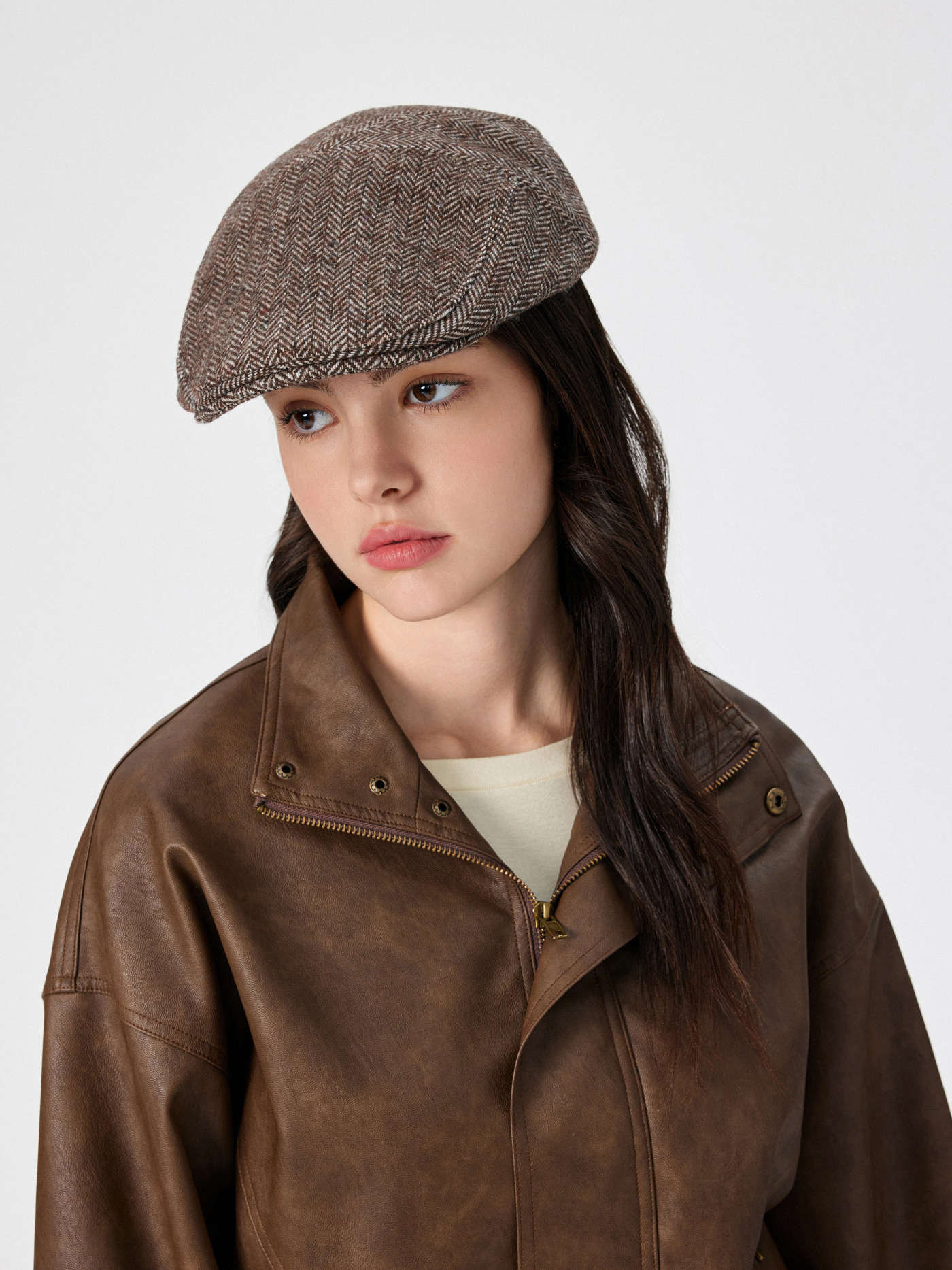 Cotton JACQUARD NEWSBOY HAT For Daily Casual Coffee Shop | Cider