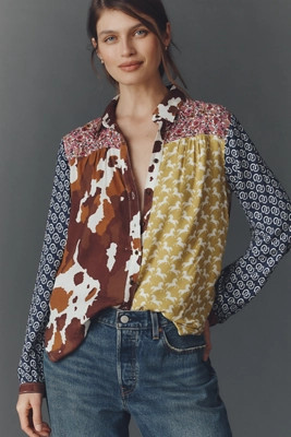 The Paz Buttondown Shirt by Maeve | Anthropologie (US)