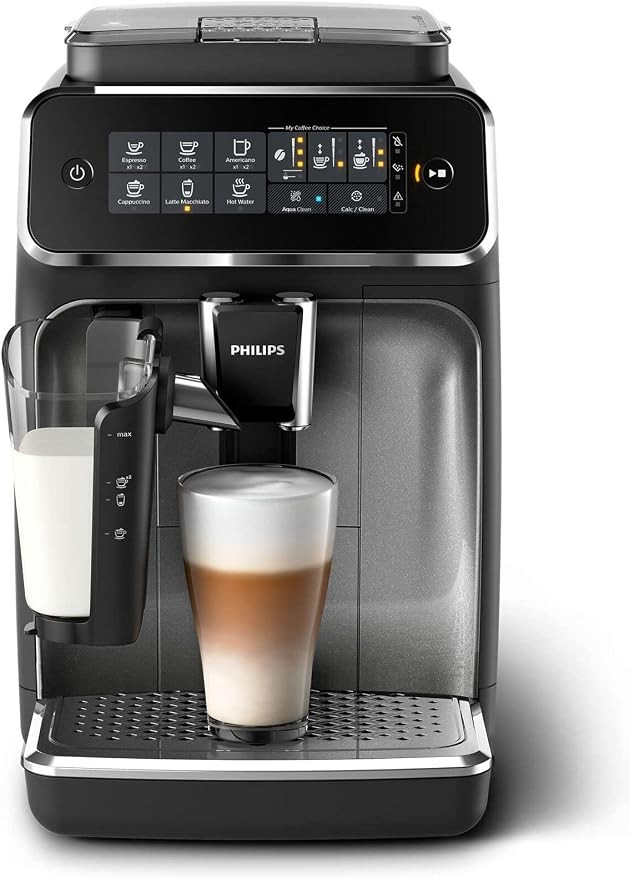 PHILIPS 3200 Series Fully Automatic Espresso Machine w/ LatteGo, Silver, EP3246/74 | Amazon (US)