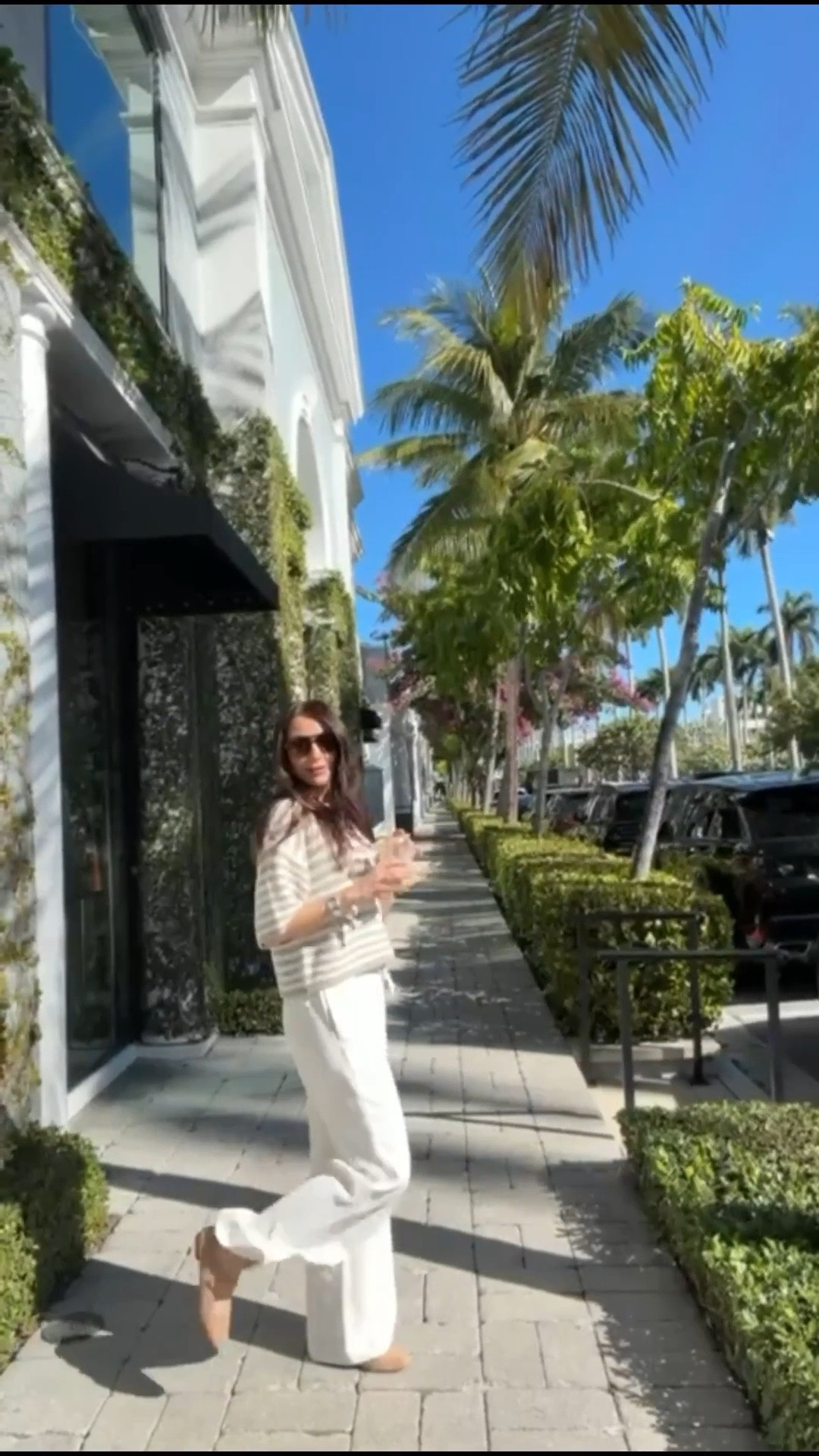 Sizing: small regular length in pants, xs in sweater OOTD travel outfit, neutral outfit, white wide leg pants, comfy chic outfit, relaxed everyday outfit, annsbrstyle.

#LTKTravel #LTKFindsUnder100