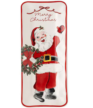 Mud Pie Vintage Santa Tidbit Plate | Dillard's | Dillard's