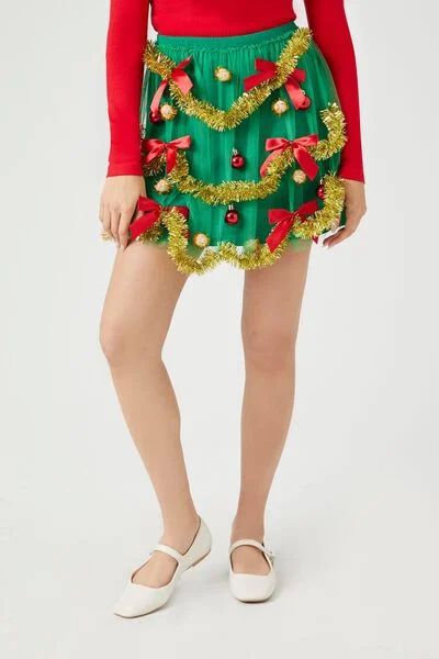 Christmas Tree A-Line Skirt | Forever 21 | Forever 21 (US)