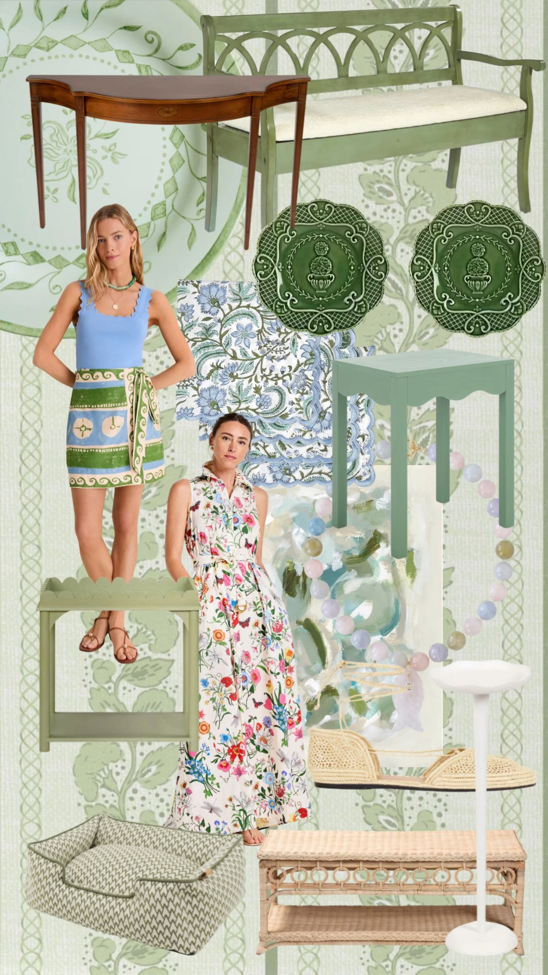 Classic garden green inspired pieces for your home! End tables, artwork, melamine plates, drink tables and more

#LTKHome #LTKSaleAlert #LTKmomlife