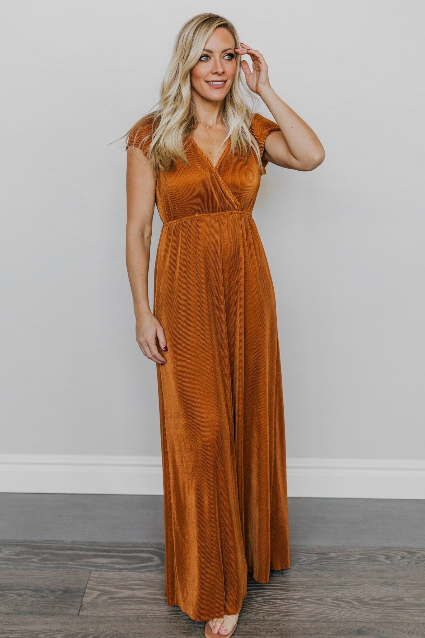 Athena Pleated Maxi Dress | Baltic Born