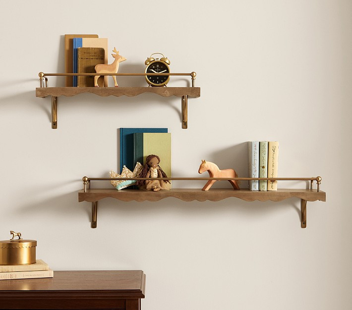 Chris Loves Julia Metal and Wood Shelving, 3ft | Pottery Barn Kids