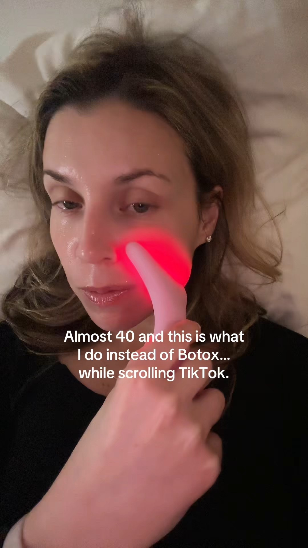 Just 10 minutes of face sculpting with red light therapy, no needles, no appointments. Easy enough to do while laying in bed and actually stick with. ✨

#LTKmomlife #LTKselfcare #LTKBeauty