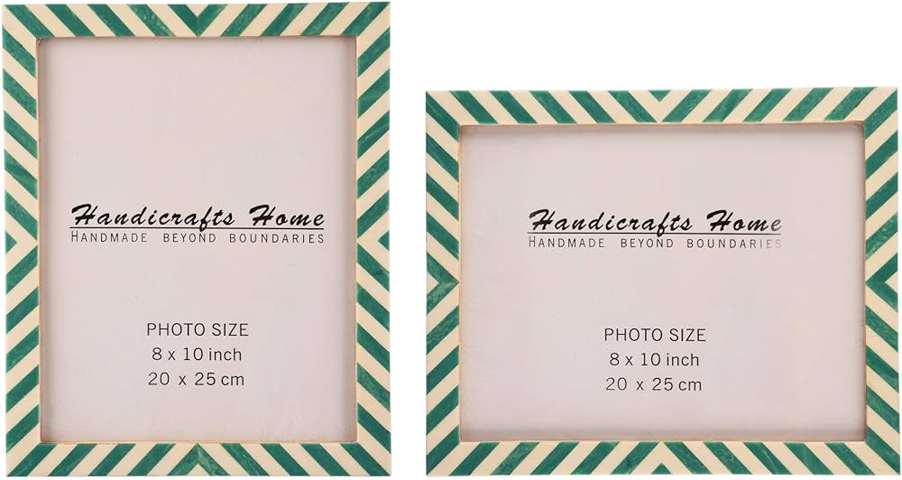 Handicrafts Home 8x10 Picture Frames Pack of 2 - Candy Cane Collection Handcrafted Photo Frames, ... | Amazon (US)