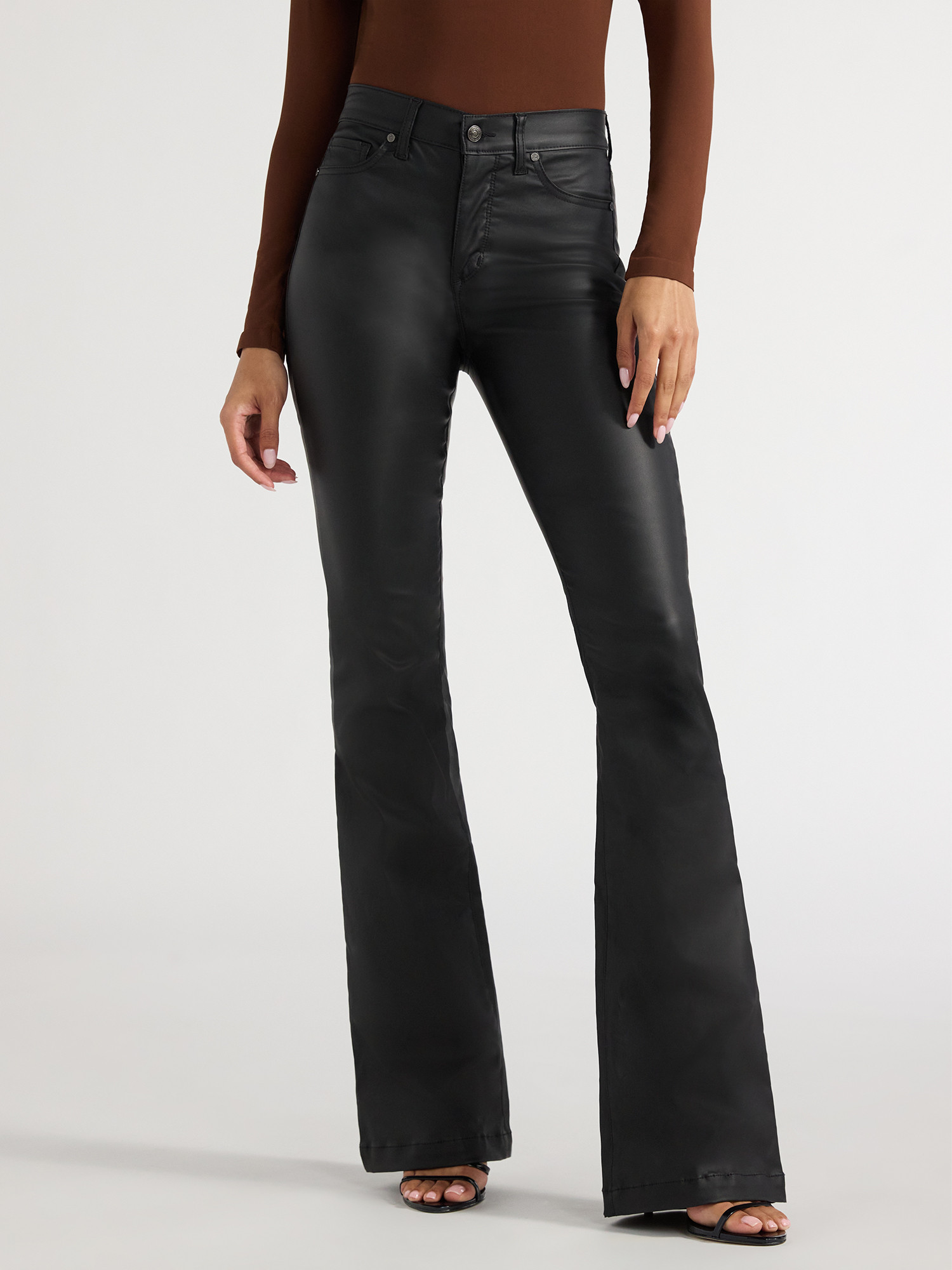 Sofia Jeans Women's Melisa Flare High Rise Jeans, 33.5" Inseam, Sizes 0-20 | Walmart (US)