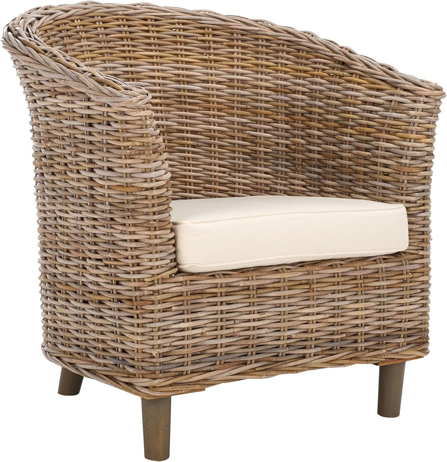 Safavieh Home Collection Omni Honey Barrel Chair | Amazon (US)