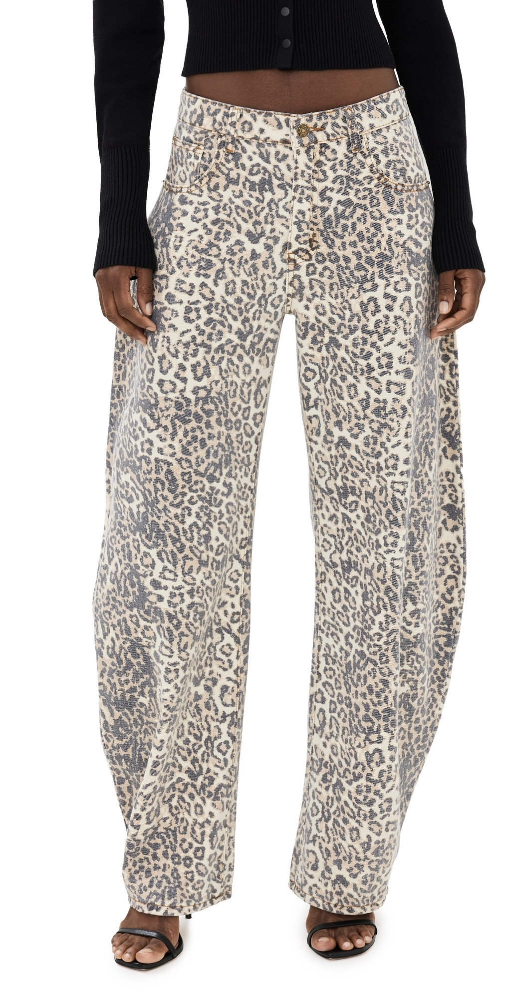 Lioness Horseshoe Jeans Leopard Fade XXS | Shopbop