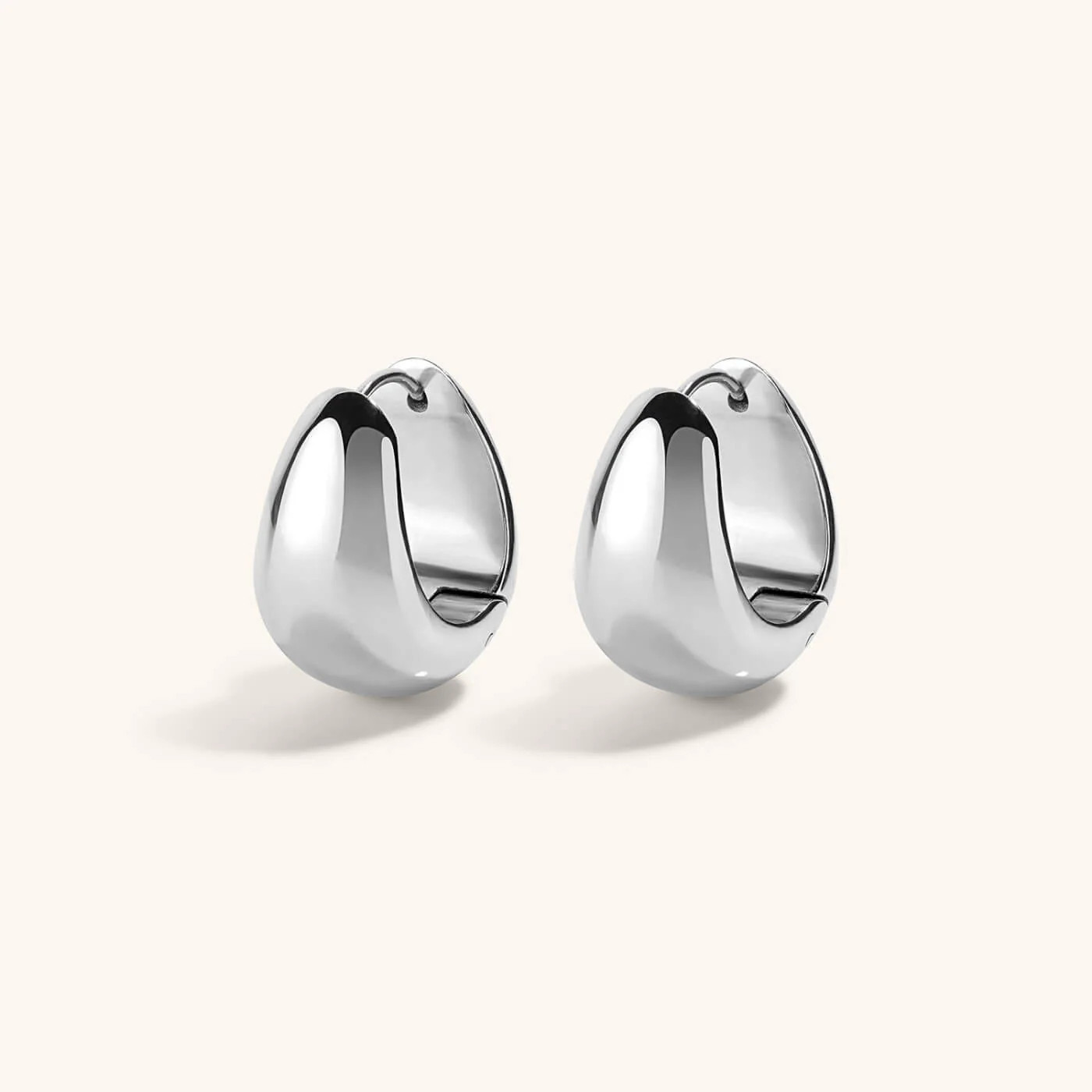 Mini Dewdrop Hoops - Silver | Maison Miru