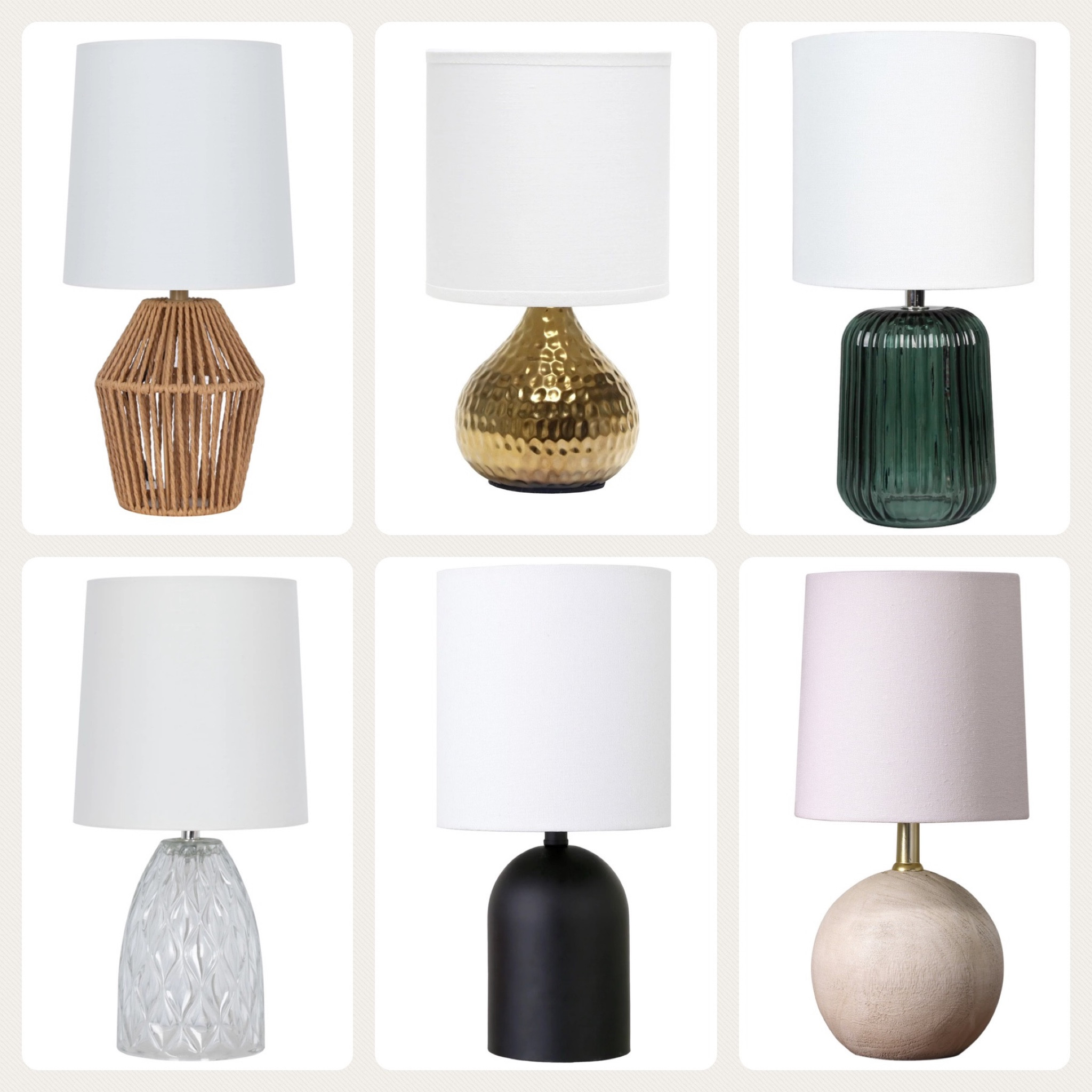 Mini lamps from Walmart! These are perfect for a side table, bedside table or desk! So many cute options. #desklamp #minilamp #officedecor #homedecor #homeaccessories

#LTKFindsUnder50 #LTKHome #LTKxWalmart