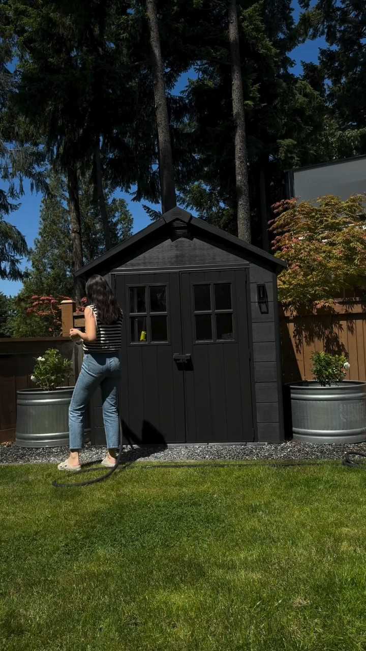 We almost tore this down… but something told me it had more potential 🤍 now it’s one of my favourite things in our backyard to look at— 

Proof that you don’t need a massive renovation to completely transform a space. Just intentional choices that changed the feel. 

I had so many questions about this suave when I first shared it—paint colour, finishes, and all the little details that pulled it together. 

Comment “SHED” and I’ll send you everything I used 🤍