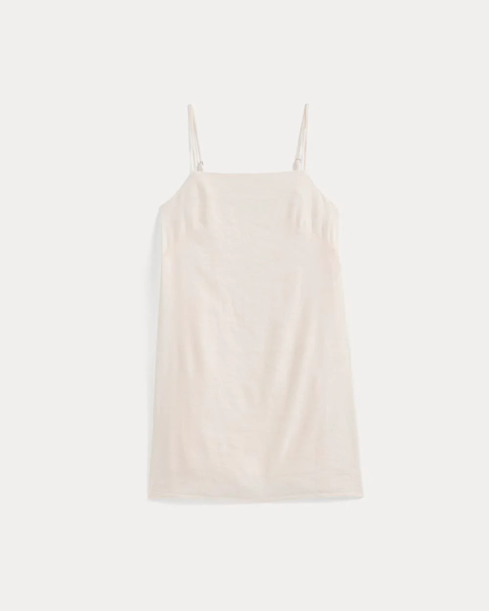 Mini Shift Dress in Stretch Linen | Bone | Everlane