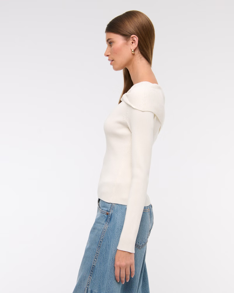 Asymmetrical Twist Sweater | Abercrombie & Fitch (US)