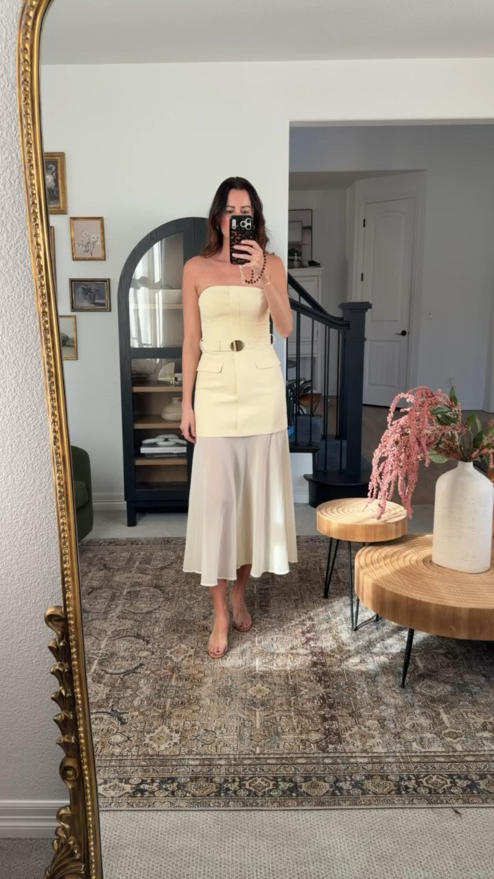 This butter yellow maxi dress is stunning! I love the belted wait and how easily it flows as I walk! This would be perfect for a spring wedding or event, or even date night! 

#LTKgrwm #LTKTall #LTKootd