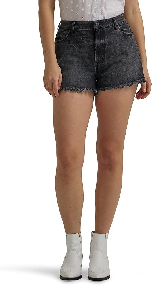 Wrangler Women's Mid-Rise Vintage Denim Short | Amazon (US)