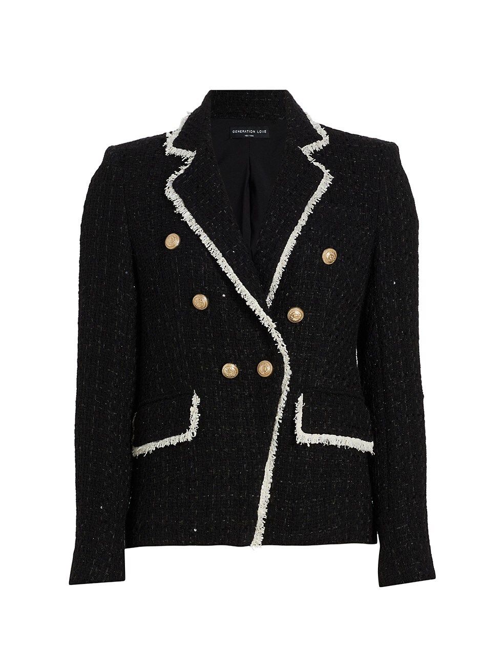 Generation Love Lila Contrast Tweed Blazer | Saks Fifth Avenue