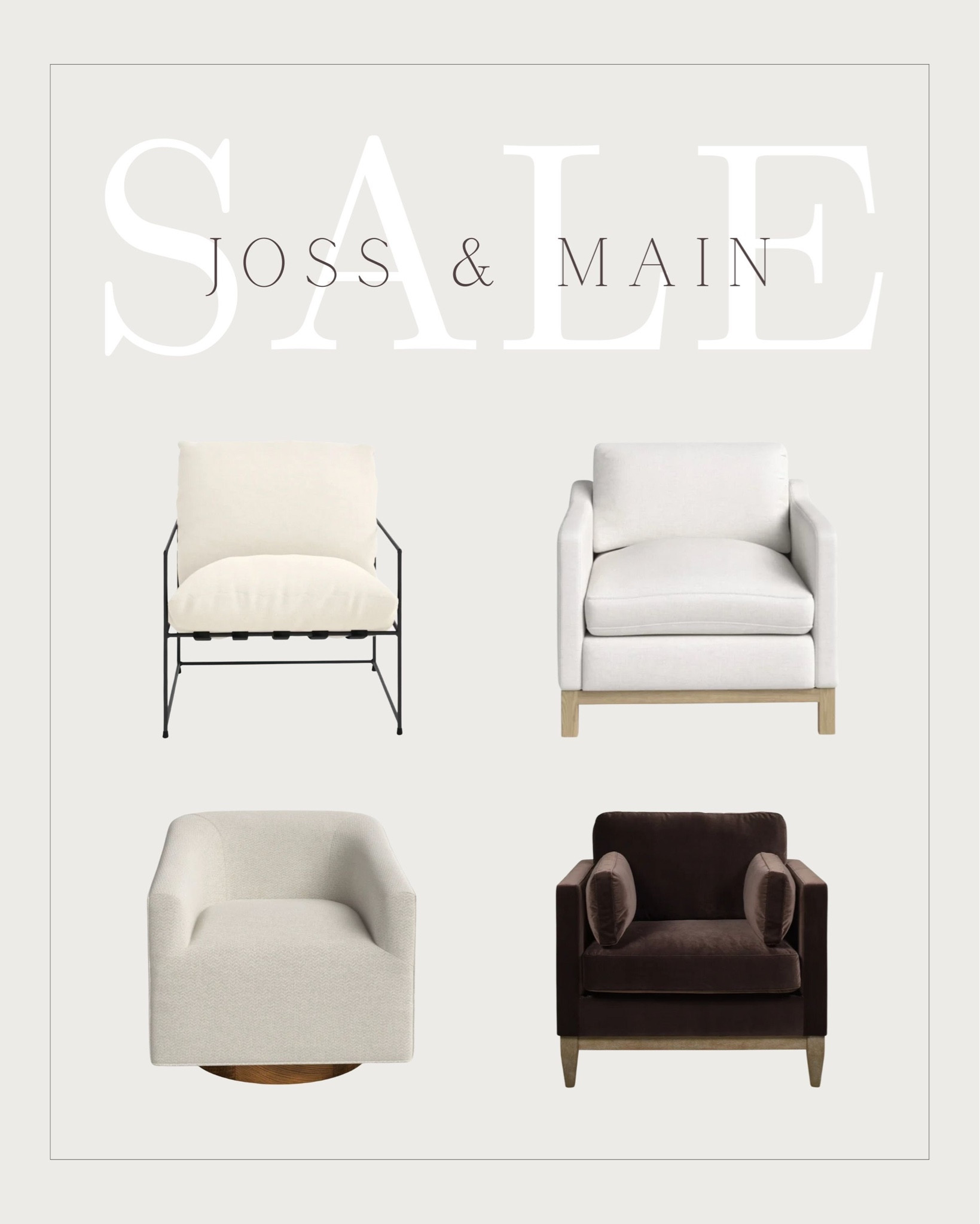 So many amazing sales from our home going on now at Joss & Main! We’ve had each of these chairs in our home and love them 🥰

#livingroom #memorialdaysale #accentchair

#LTKSeasonal #LTKhome #LTKsalealert