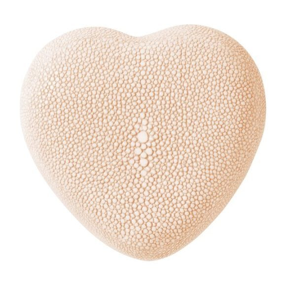 Shagreen Heart Box, Blush | Maisonette