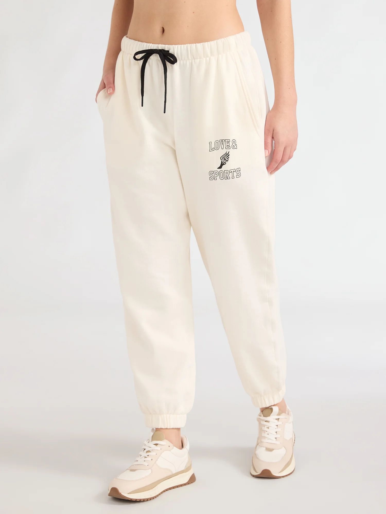 Love & Sports Women's Graphic Print Joggers, Sizes XS-XXXL | Walmart (US)