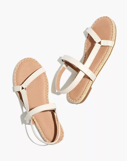 The Hallie Espadrille Sandal in Leather | Madewell