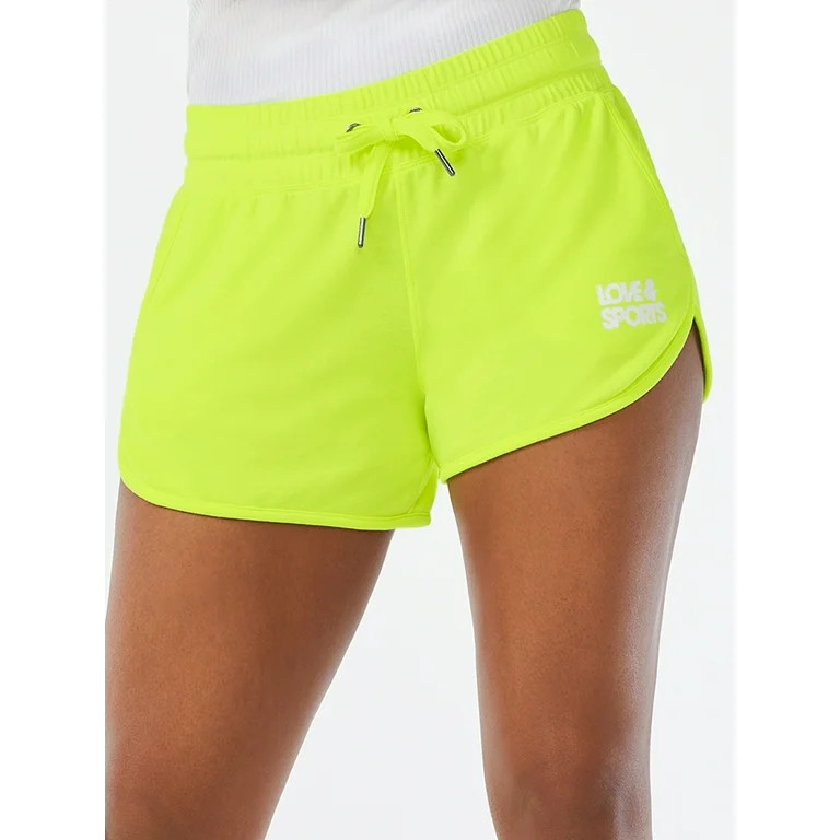Love & Sports Women's French Terry Cloth Shorts - Walmart.com | Walmart (US)