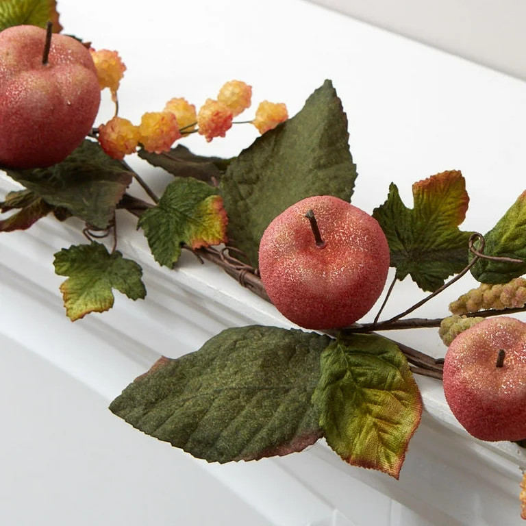 Faux Sugared Fruit Fall Garland-PB3151RD - Walmart.com | Walmart (US)