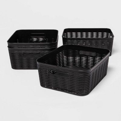 Set of 4 Medium Storage Baskets - Room Essentials™ | Target