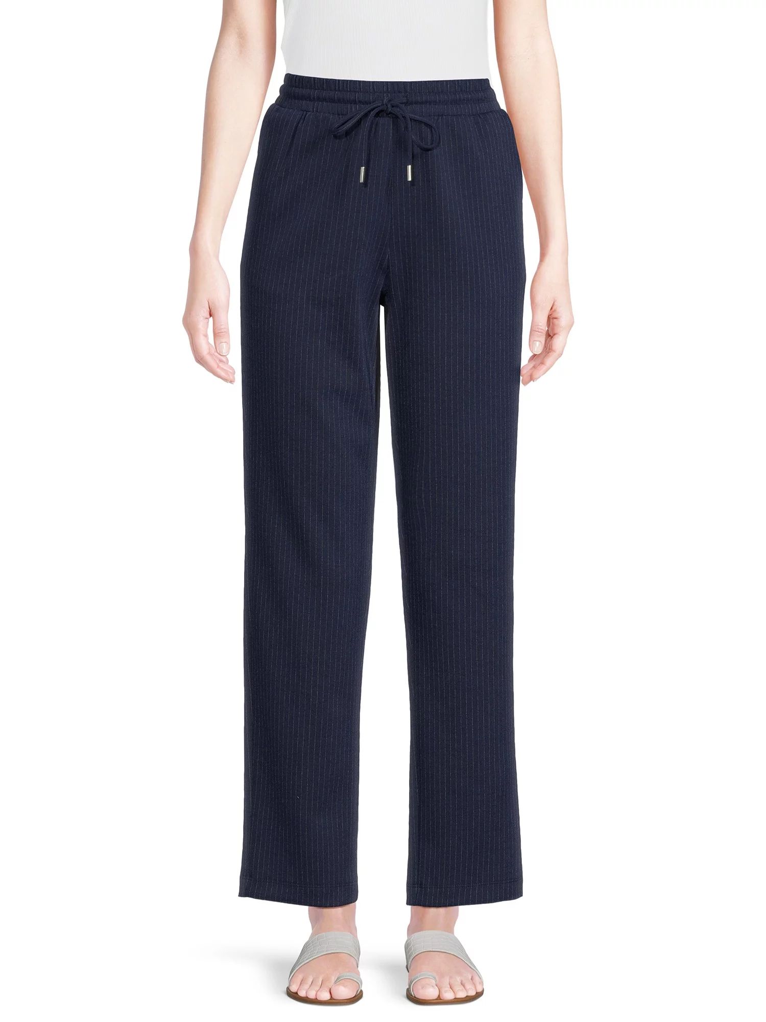 Time and Tru Women's Pull On Knit Pants, 28" Inseam, Sizes XS-XXXL | Walmart (US)